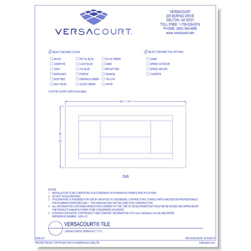 VersaCourt® Tennis Kit ( T15 )