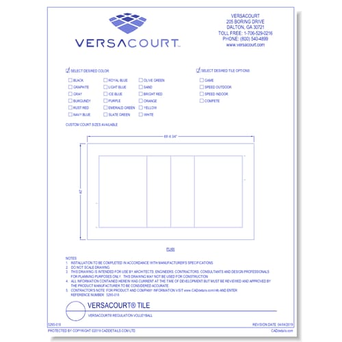 VersaCourt® Regulation Volleyball