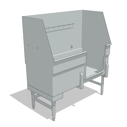 Step-In Tub with Hair Catching System: 48" x 24" - Left Drain (W48HT-LH)