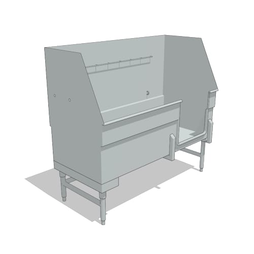 Step-In Tub with Hair Catching System: 60" x 27" - Left Drain (W60HTY-LH)