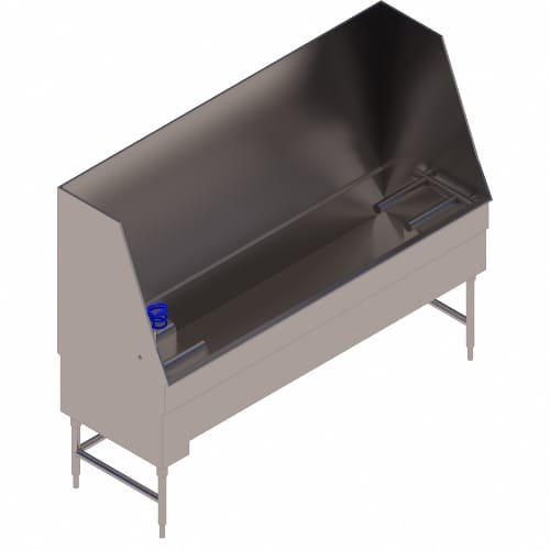 Bicycle Washing Station With Built-in Debris Catching System: Left Drain (B84-LH)