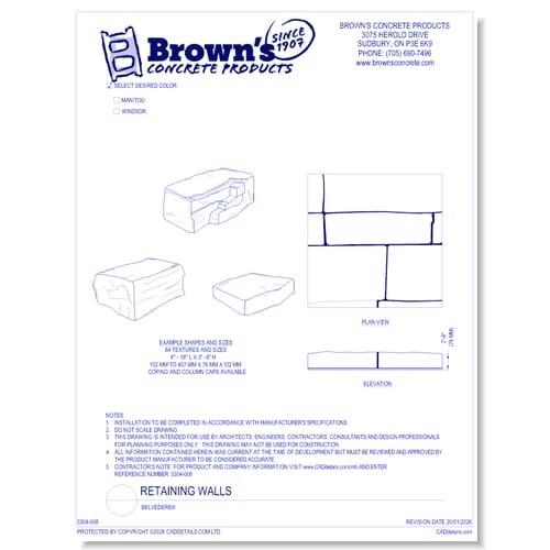 Retaining Walls: Belvedere®