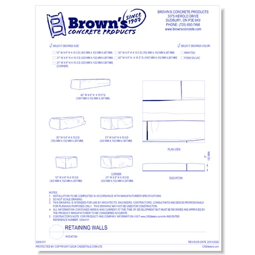 Retaining Walls: Rockton