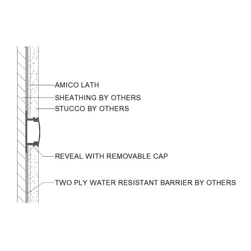Vinyl Stucco System Accessories: Vinyl Reveal With Removable Cap