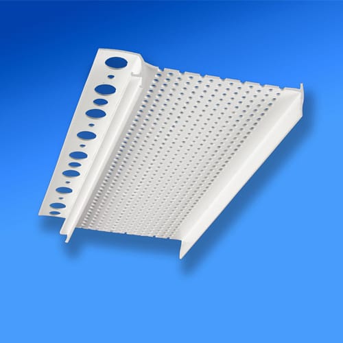 Vinyl Stucco System Accessories: Vinyl Continuous Stucco Shadow Vent and Vinyl Continuous Stucco Soffit Vent (1-piece)