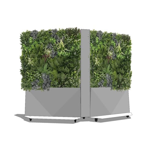 Foliascreen by VistaFolia: Standard Height - 45 Degree Inner Corner 