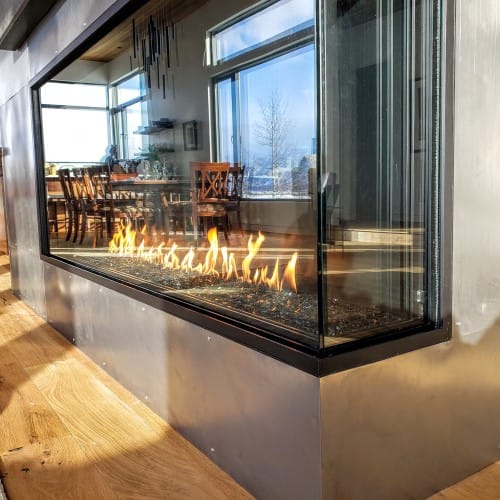 Front & Right Gas Fireplaces