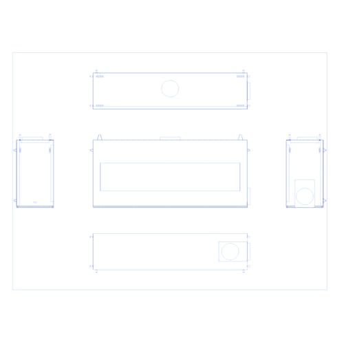 A-SS-8-SS: Signature Series Linear 8' Single Sided Gas Fireplace System