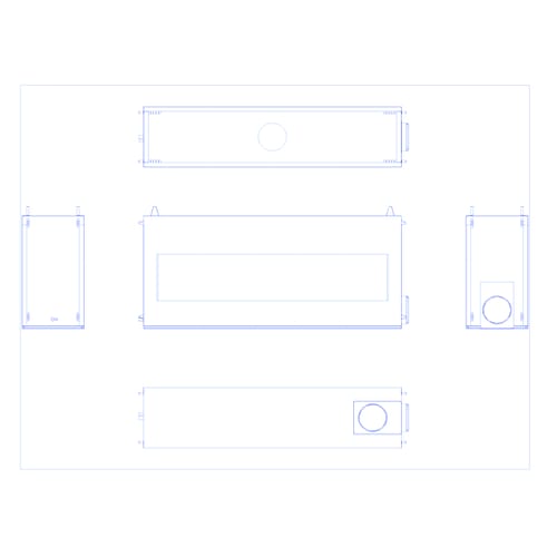 A-SS-8-STO: Signature Series Linear 8' See-Through Open Gas Fireplace System