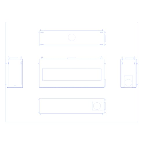A-SS-8-SSO: Signature Series Linear 8' Single Sided Open Gas Fireplace System