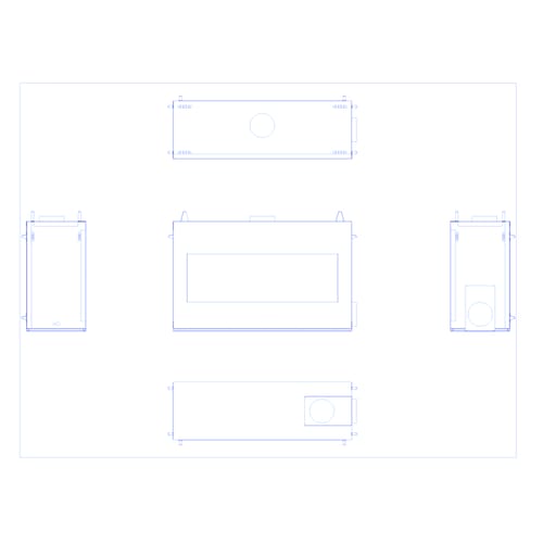 A-SS-5-SSO: Signature Series Linear 5' Single Sided Open Gas Fireplace System