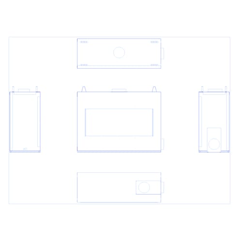 A-SS-4-SSO: Signature Series Linear 4' Single Sided Open Gas Fireplace System