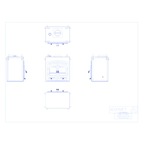 HR30 SS ARCH: The Hearthroom 30 Single-Sided Wood-Burning Fireplace Series