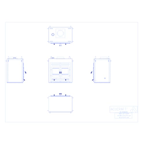 HR30 SS RECT: The Hearthroom 30 Single-Sided Wood-Burning Fireplace Series