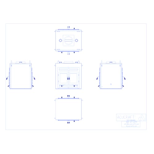 HR30 ST RECT: The Hearthroom 30 See-Through Wood-Burning Fireplace Series