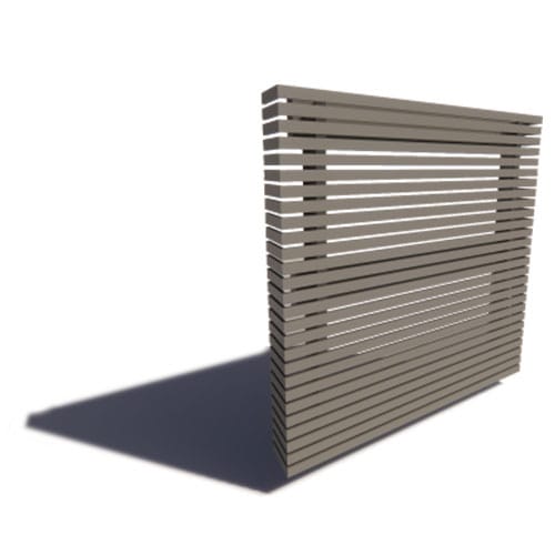 Horizontal Screens: Hollywood Wall System (Corner)
