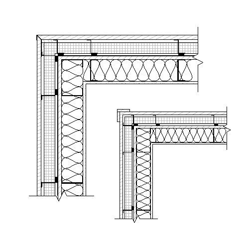 Real Rain Screen™ Siding (Metal Studs): Outside Corner Detail 