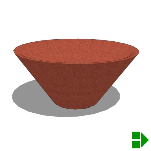 preview of RidgeLine Fire Bowls: Conical - 22" D x 10" H