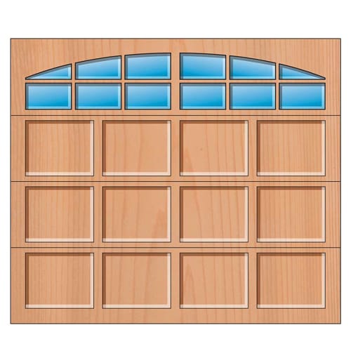 4 Panels 3 Over 3 Arched Lites