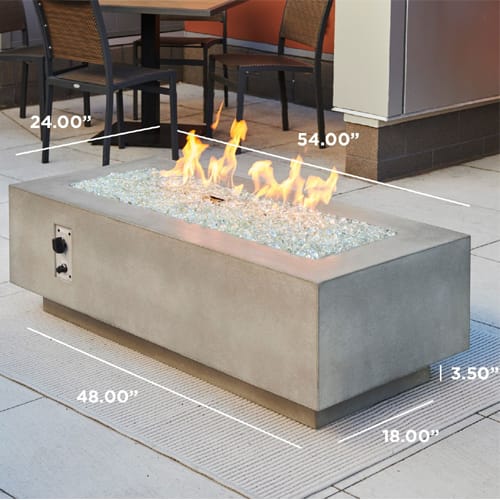 Cove 54" Linear Gas Fire Pit Table preview 32