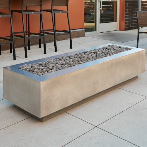 Cove 72" Linear Gas Fire Pit Table preview 7