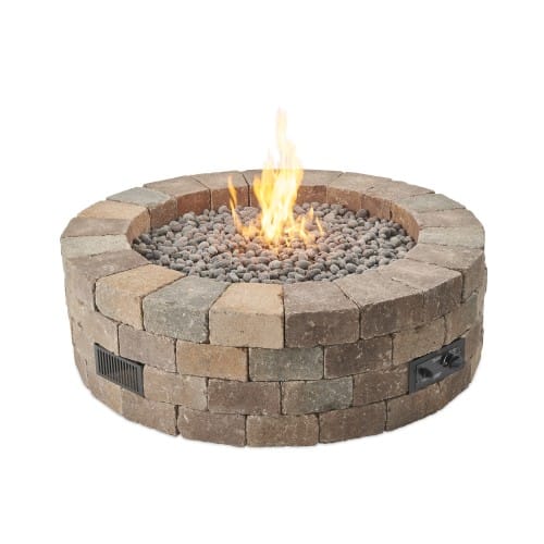 Bronson Block Round Gas Fire Pit Kit preview 1