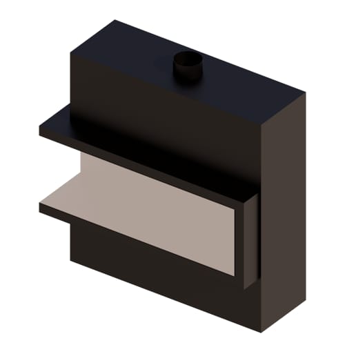 Custom 5' Corner - C-VIEW (C520CL/CR) Commercial Gas Fireplace
