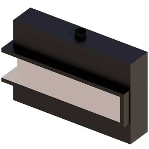 Custom 8' Corner - C-VIEW (C820CL/CR) Commercial Gas Fireplace