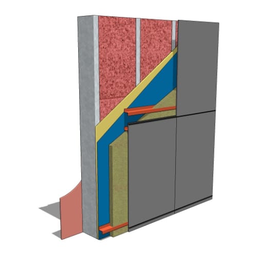 Armatherm™ ArmaGirt: Fiber Cement - Wall Section - Stud Wall