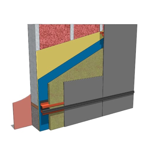 Armatherm™ ArmaGirt: Fiber Cement - Base Of Wall - Stud Wall