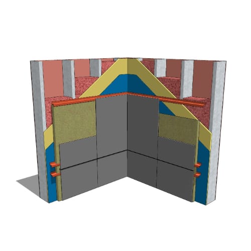 Armatherm™ ArmaGirt: Fiber Cement - Inside Corner - Stud Wall