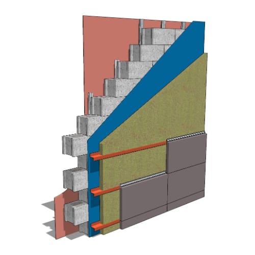 Armatherm™ ArmaGirt: ACM Panel - Wall Section - CMU