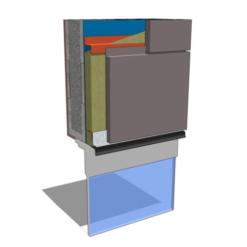 Armatherm™ ArmaGirt: ACM Panel - Sliding Door Head - CMU