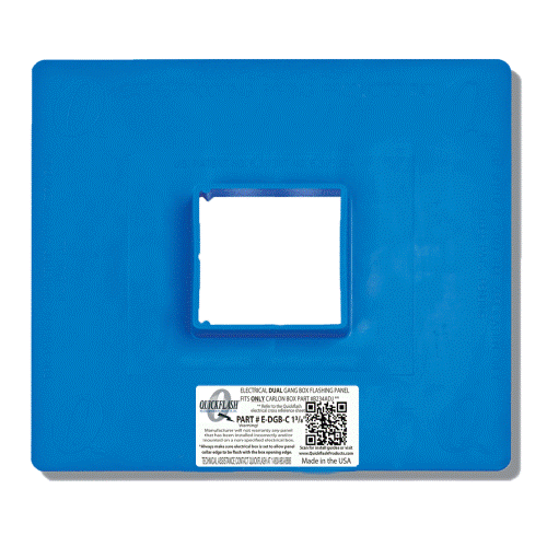 E-DGB-C 1 3/8" ELECTRICAL DUAL GANG BOX FLASHING PANEL
