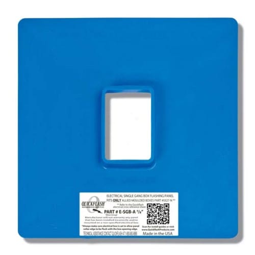 E-SGB-A 7/8" ELECTRICAL SINGLE GANG BOX FLASHING PANEL