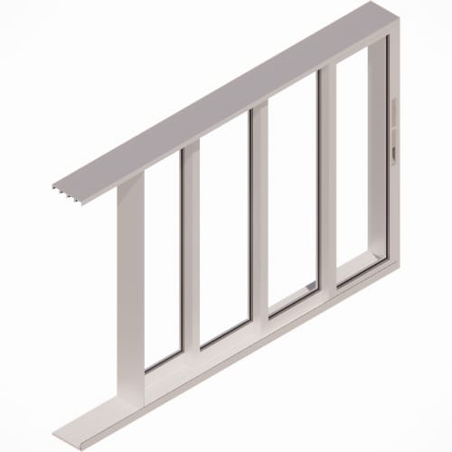 PXXXX - Pocket with 4 Vent Panels - Flush & Water Barrier Threshold