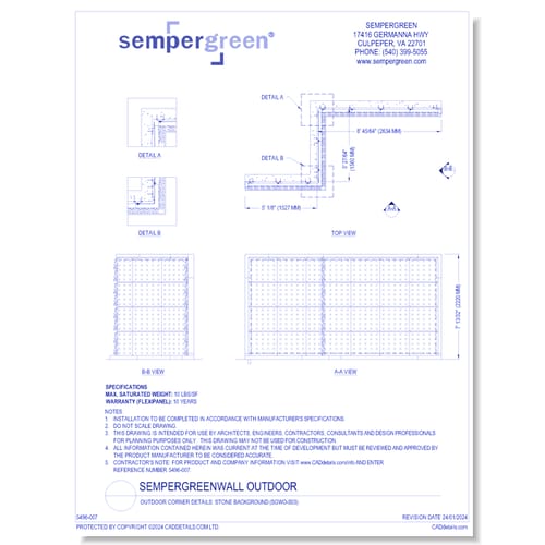 Outdoor Corner Details: Stone Background (SGWO-S03)