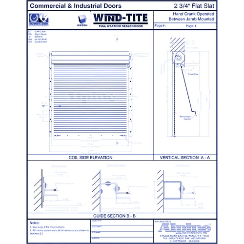 Wind-Tite® Between Tube Mounted: Hand Crank Operation
