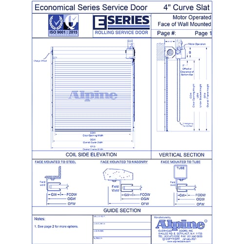 E-Series™ Face Mounted to Steel: Motor Operation