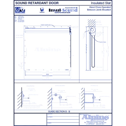 Insul-Sound® Between Tube Mounted: Hand Chain Operation