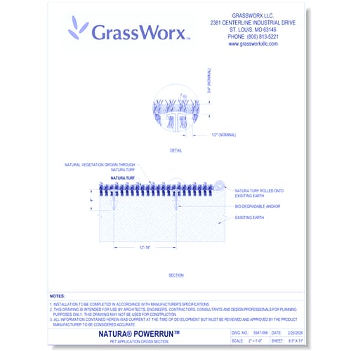 Natura® PowerRun™: Pet Application Cross Section