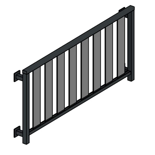 preview of Aluminum Railing System: Alta Continuous Juliet Rail