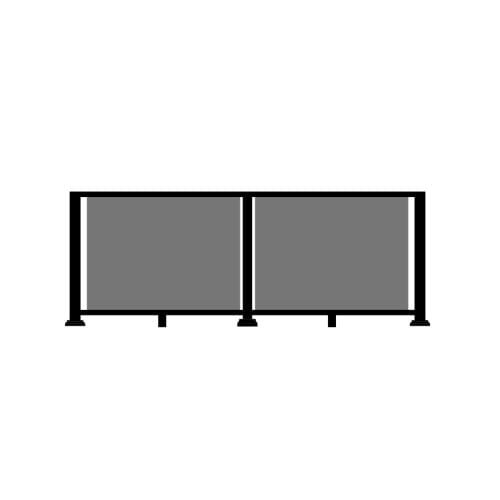 Glass Panel: Continuous Top Rail