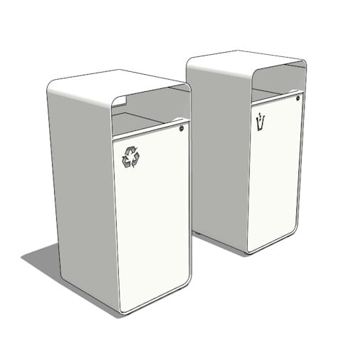 Monoline 36 Gallon Square Litter Bin