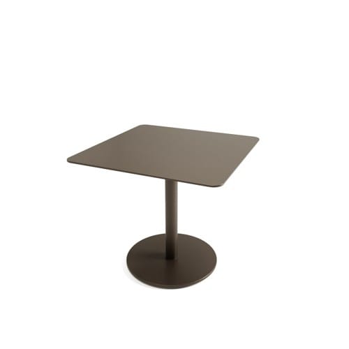 Layer Pedestal Table Square Metal preview 3
