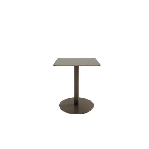Layer Pedestal Table Square Metal preview 6