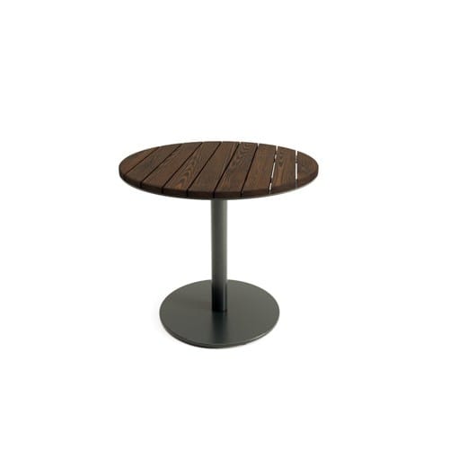 Layer Pedestal Table Round Wood preview 3