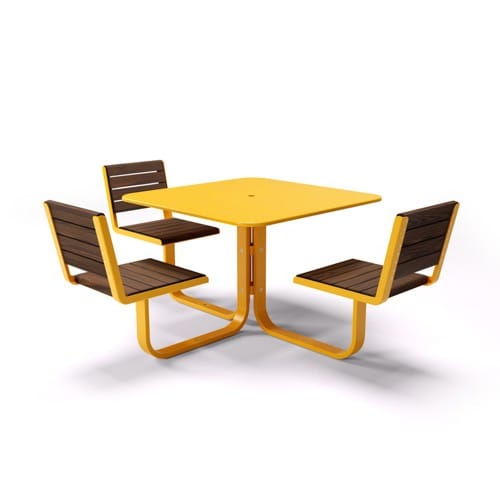 Monoline ADA Carousel Table w/ Backrests preview 2