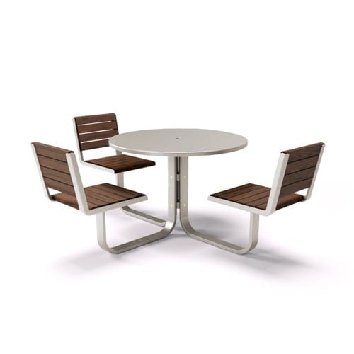 Monoline ADA Carousel Table w/ Backrests