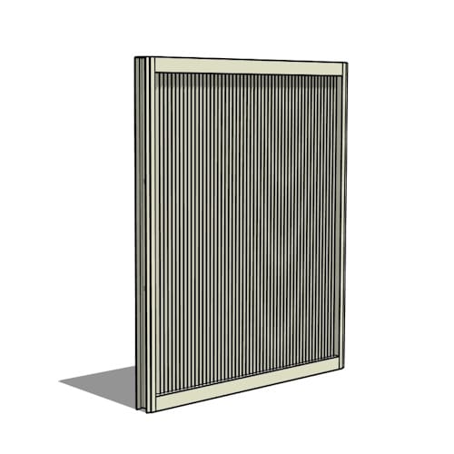 preview of PalmSHIELD Elite: Vertical Louvered Panel